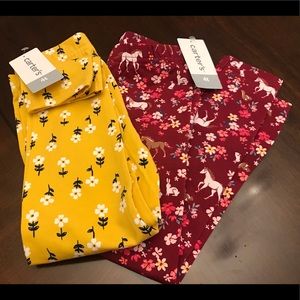 NWT Carter’s leggings bundle
